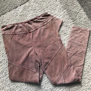 Mauve Vico Moto Leggings Easel Brand Medium